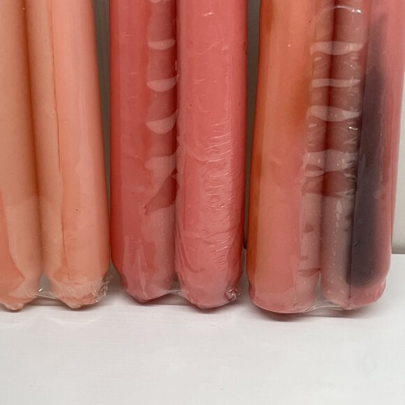 Retired Yankee Taper Candles x 4 sets 8" Sweet Briar Georgia Peach Garland Rose - Picture 16 of 16